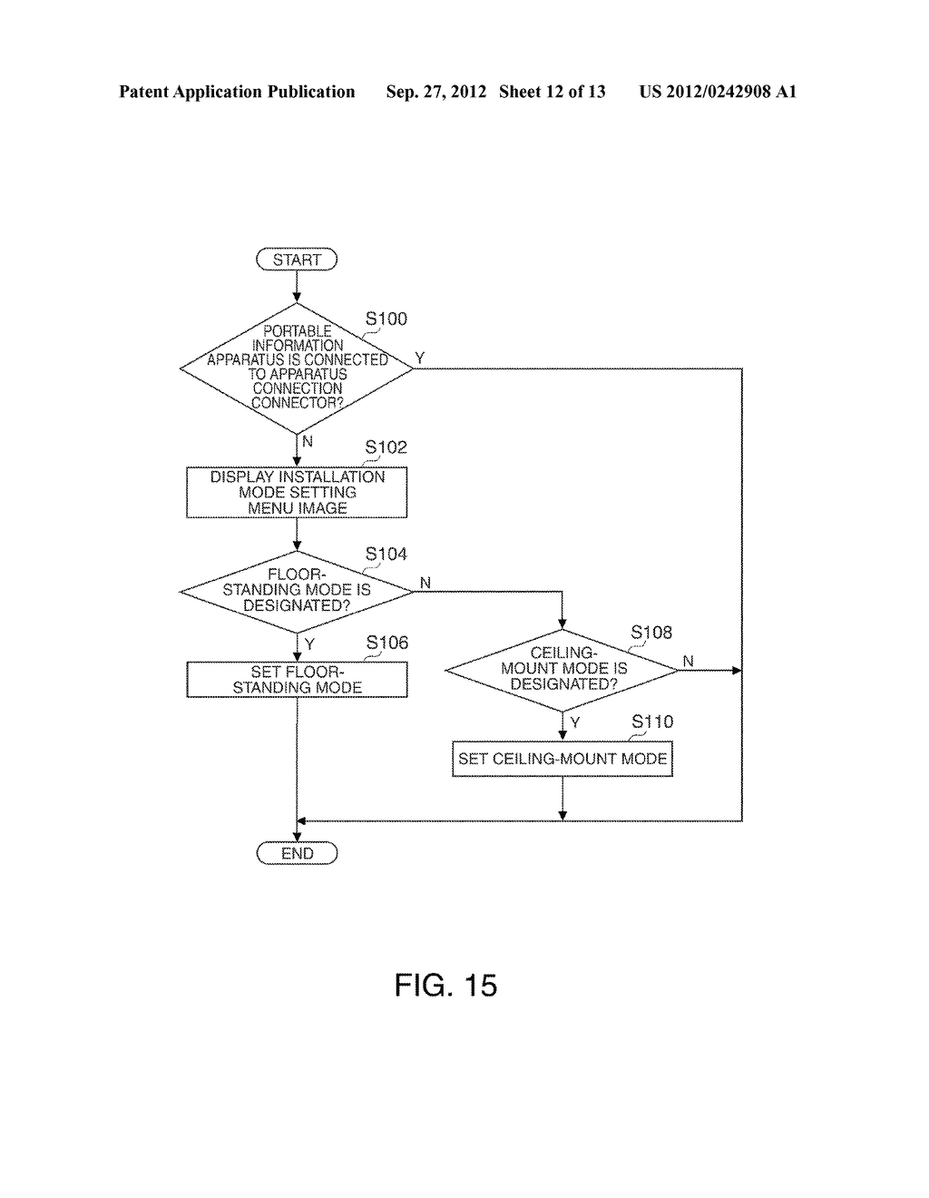 PROJECTOR AND METHOD FOR CONTROLLING THE PROJECTOR - diagram, schematic, and image 13