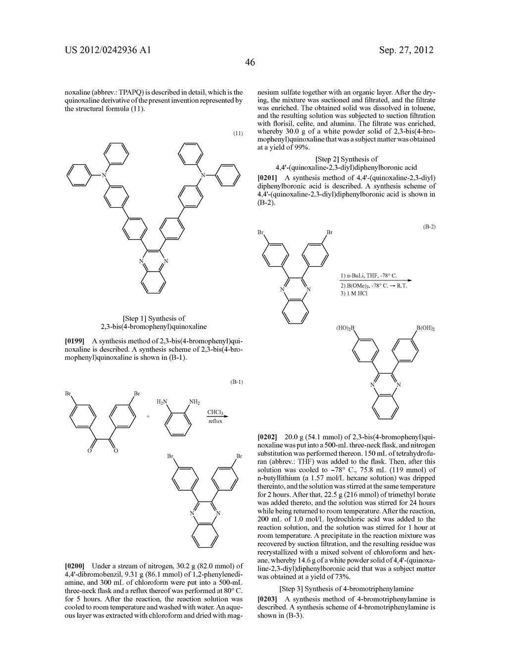 Quinoxaline Derivative, and Light Emitting Element, Light Emitting Device,     and Electronic Device Using the Quinoxaline Derivative - diagram, schematic, and image 82