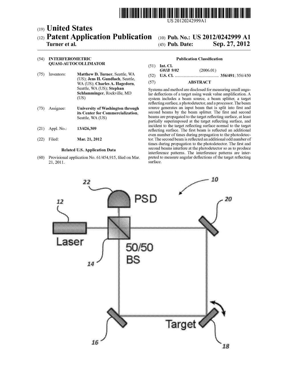 INTERFEROMETRIC QUASI-AUTOCOLLIMATOR - diagram, schematic, and image 01