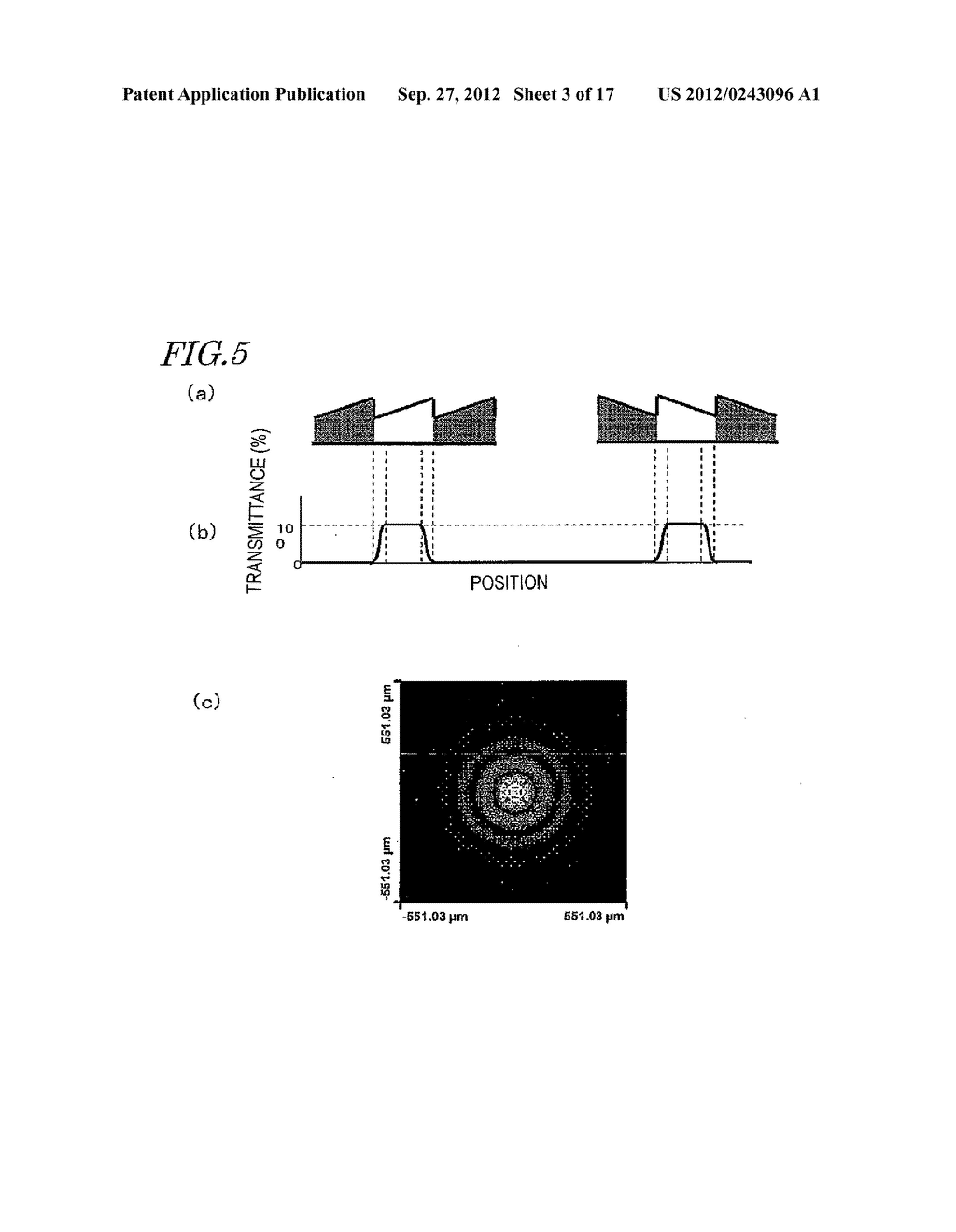 DIFFRACTION GRATING LENS AND METHOD OF PRODUCING THE SAME, AND IMAGING     DEVICE IN WHICH THE SAME IS USED - diagram, schematic, and image 04