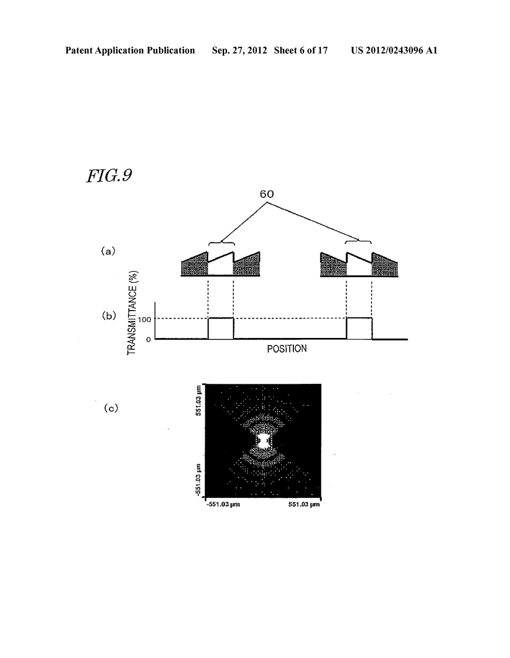 DIFFRACTION GRATING LENS AND METHOD OF PRODUCING THE SAME, AND IMAGING     DEVICE IN WHICH THE SAME IS USED - diagram, schematic, and image 07