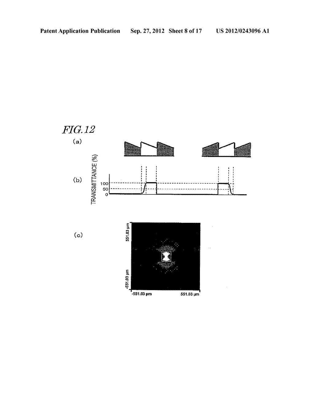 DIFFRACTION GRATING LENS AND METHOD OF PRODUCING THE SAME, AND IMAGING     DEVICE IN WHICH THE SAME IS USED - diagram, schematic, and image 09