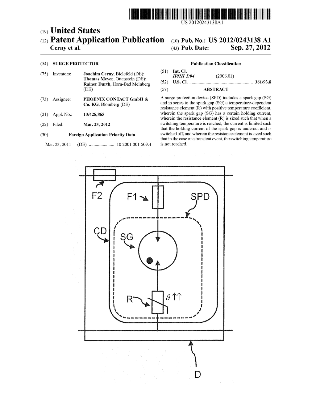 SURGE PROTECTOR - diagram, schematic, and image 01