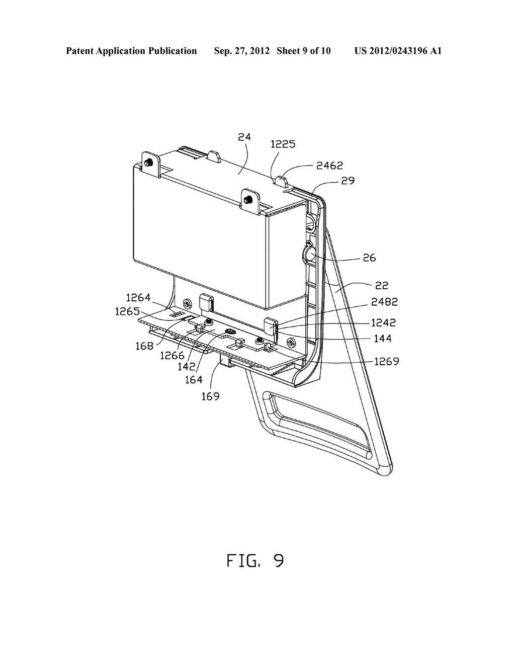 ELECTRONIC DEVICE WITH SUPPORTING APPARATUS - diagram, schematic, and image 10