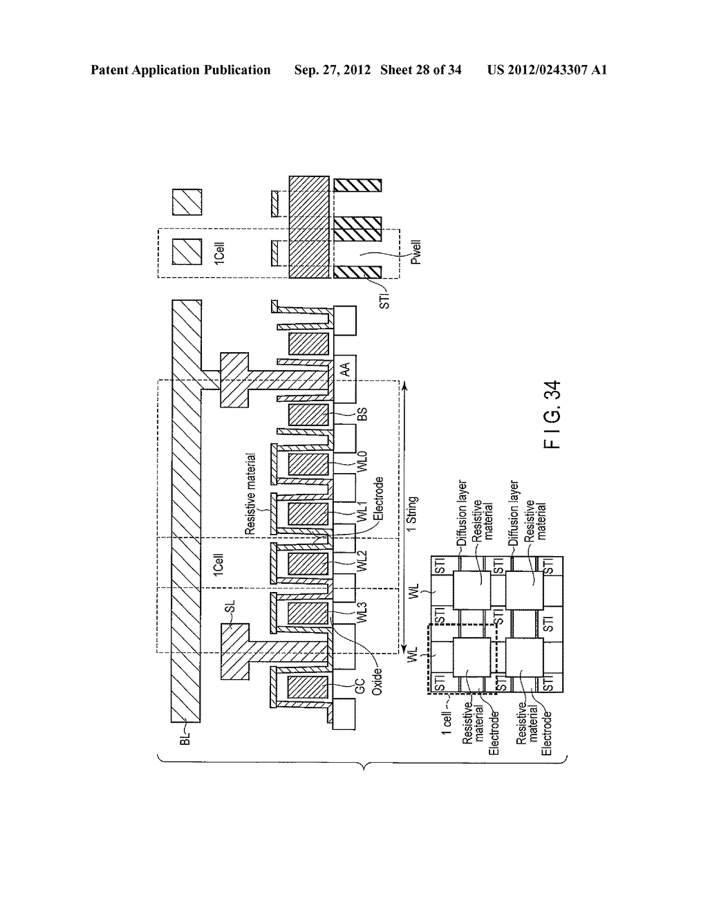 RESISTANCE CHANGE NONVOLATILE SEMICONDUCTOR MEMORY DEVICE - diagram, schematic, and image 29