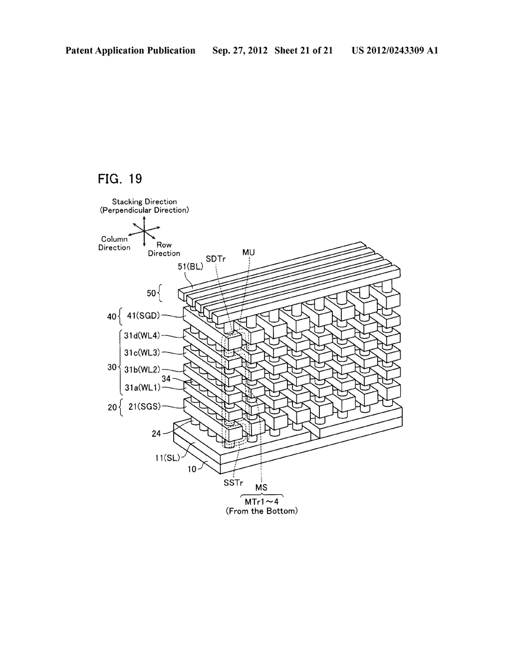 NON-VOLATILE SEMICONDUCTOR MEMORY DEVICE - diagram, schematic, and image 22