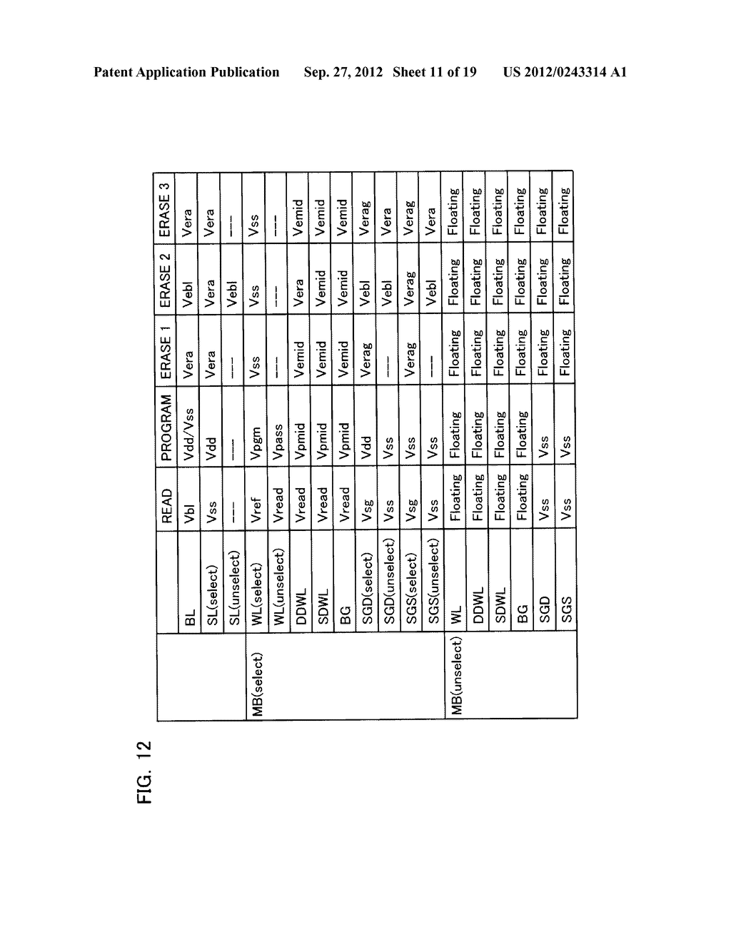 NONVOLATILE SEMICONDUCTOR MEMORY DEVICE - diagram, schematic, and image 12