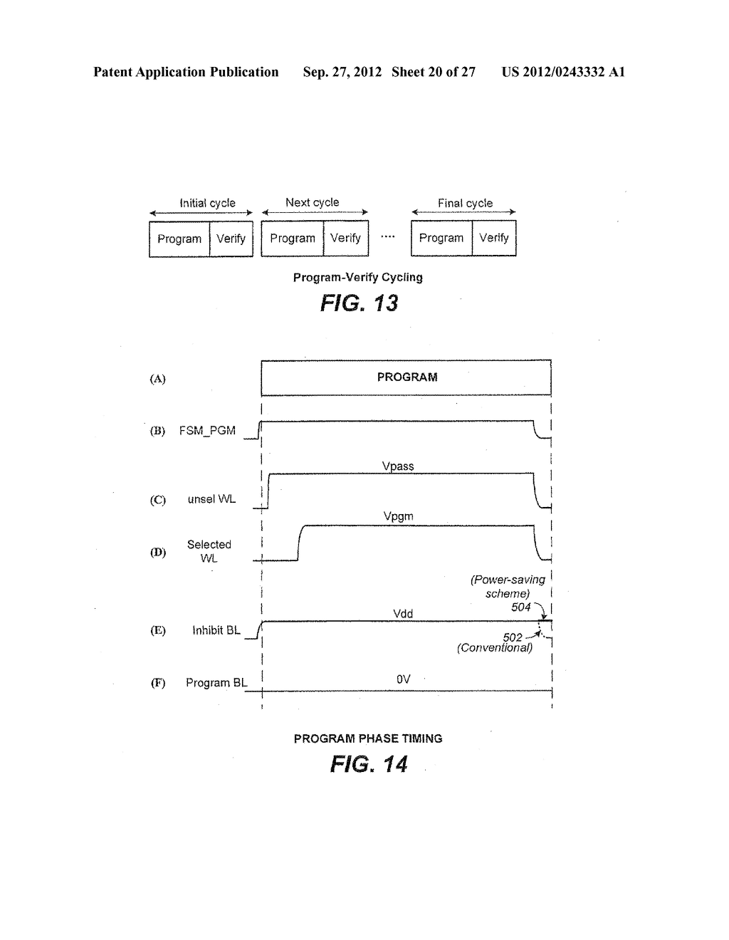 Non-Volatile Memory and Method with Power-Saving Read and Program-Verify     Operations - diagram, schematic, and image 21