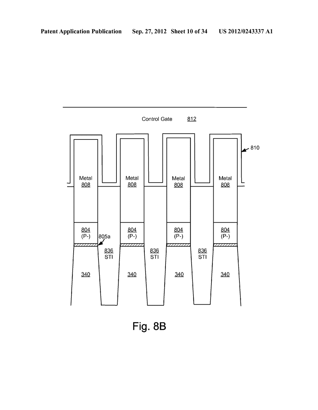 P-/METAL FLOATING GATE NON-VOLATILE STORAGE ELEMENT - diagram, schematic, and image 11