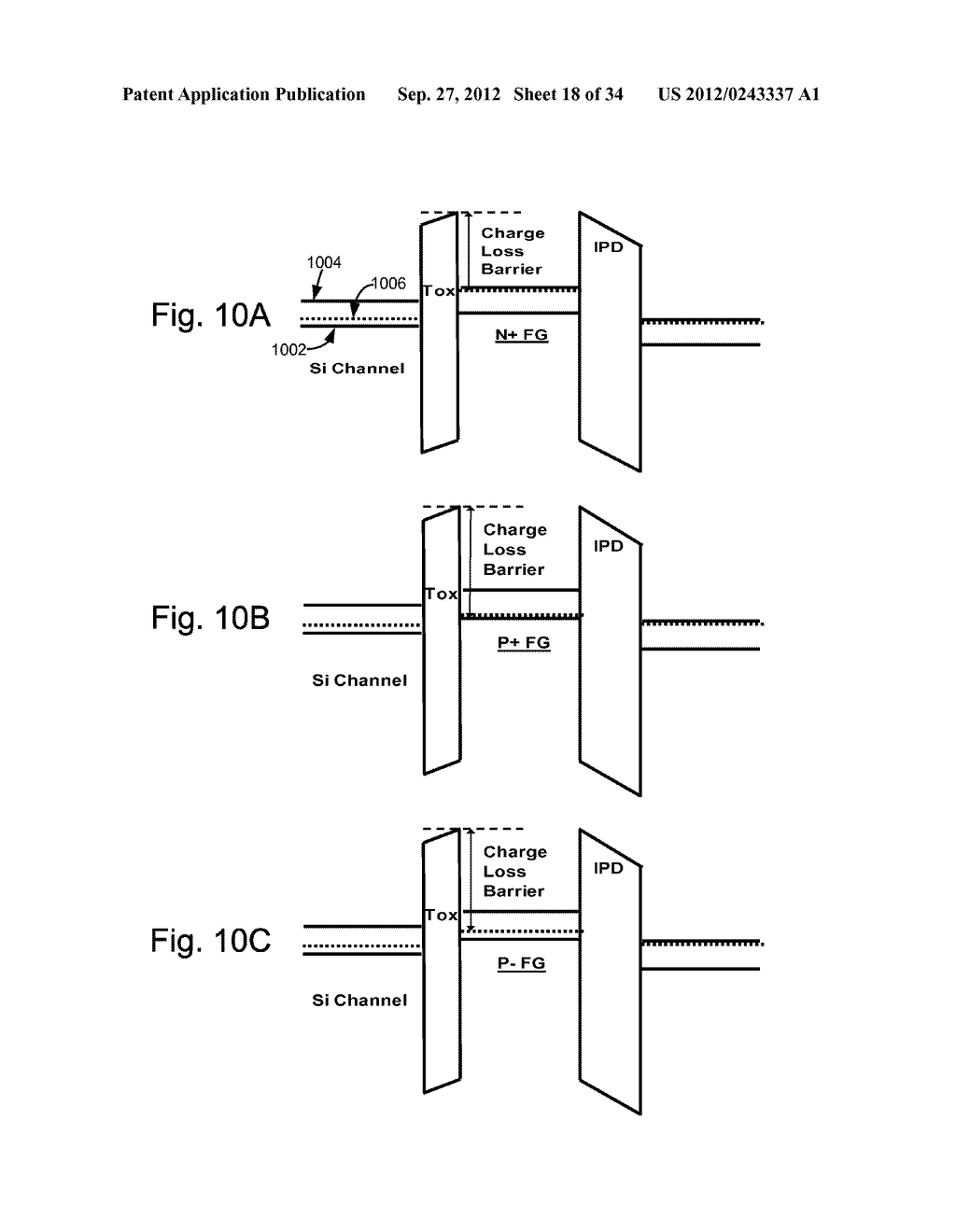 P-/METAL FLOATING GATE NON-VOLATILE STORAGE ELEMENT - diagram, schematic, and image 19