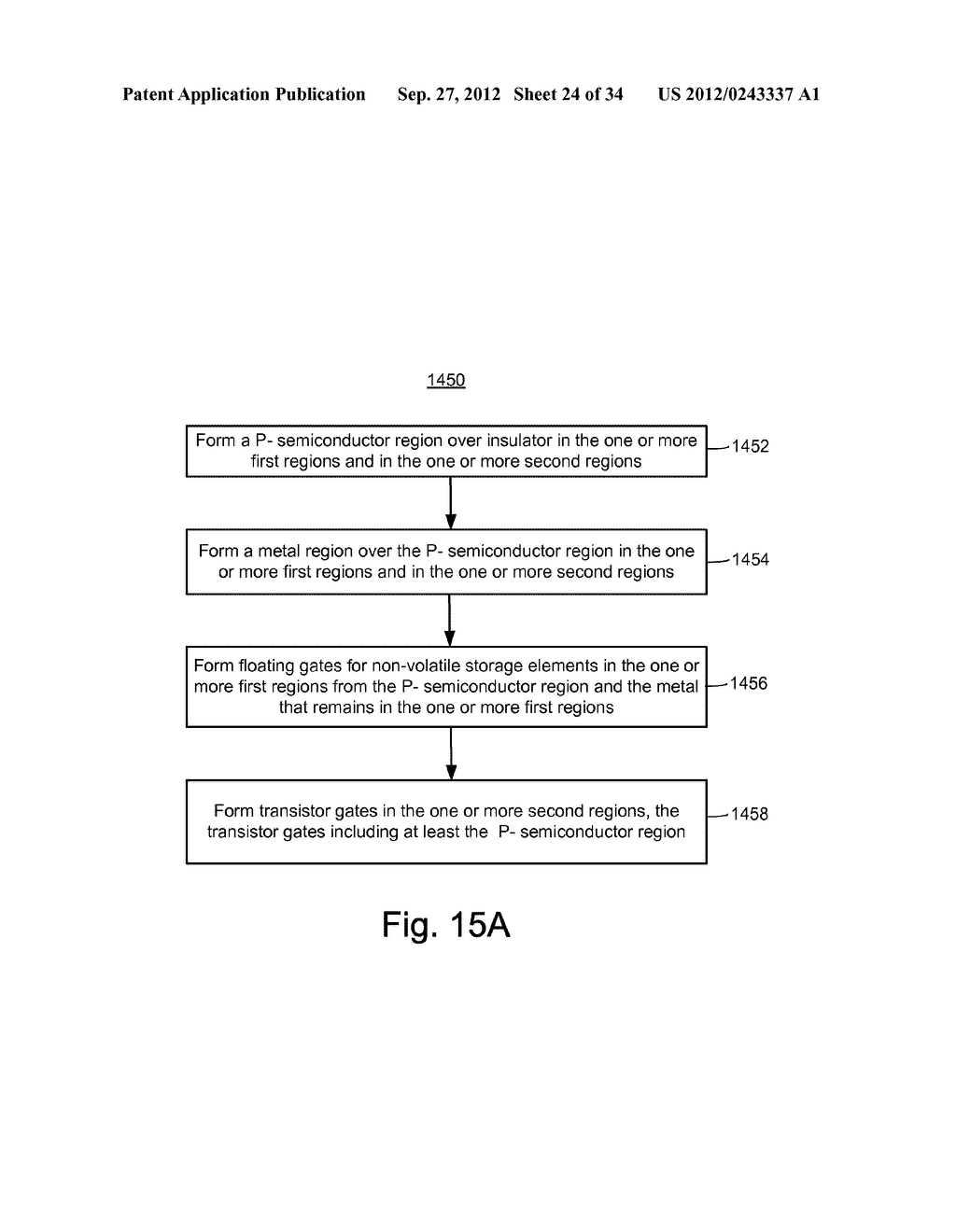 P-/METAL FLOATING GATE NON-VOLATILE STORAGE ELEMENT - diagram, schematic, and image 25