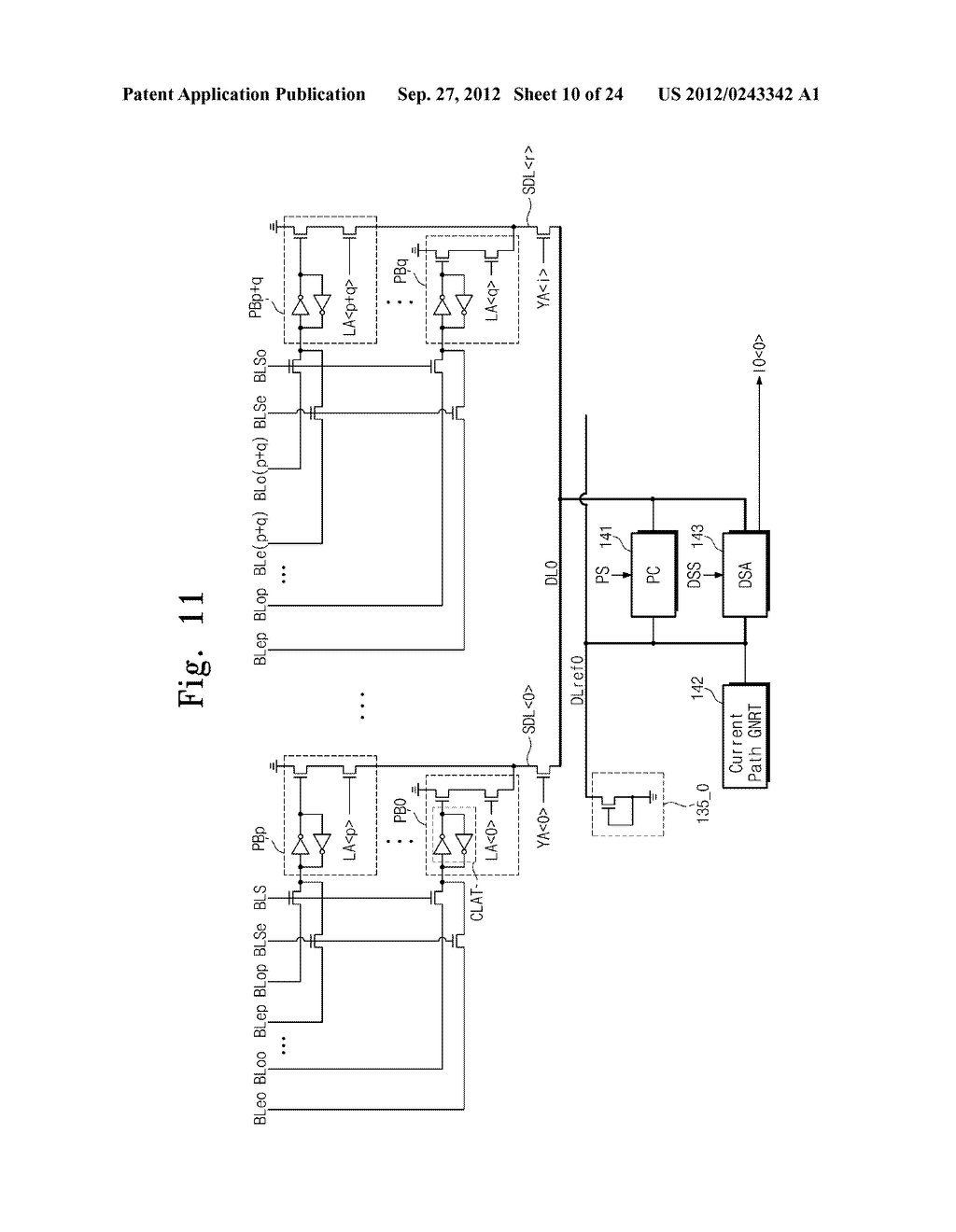 SENSE AMPLIFICATION CIRCUITS, OUTPUT CIRCUITS, NONVOLATILE MEMORY DEVICES,     MEMORY SYSTEMS, MEMORY CARDS HAVING THE SAME, AND DATA OUTPUTTING METHODS     THEREOF - diagram, schematic, and image 11