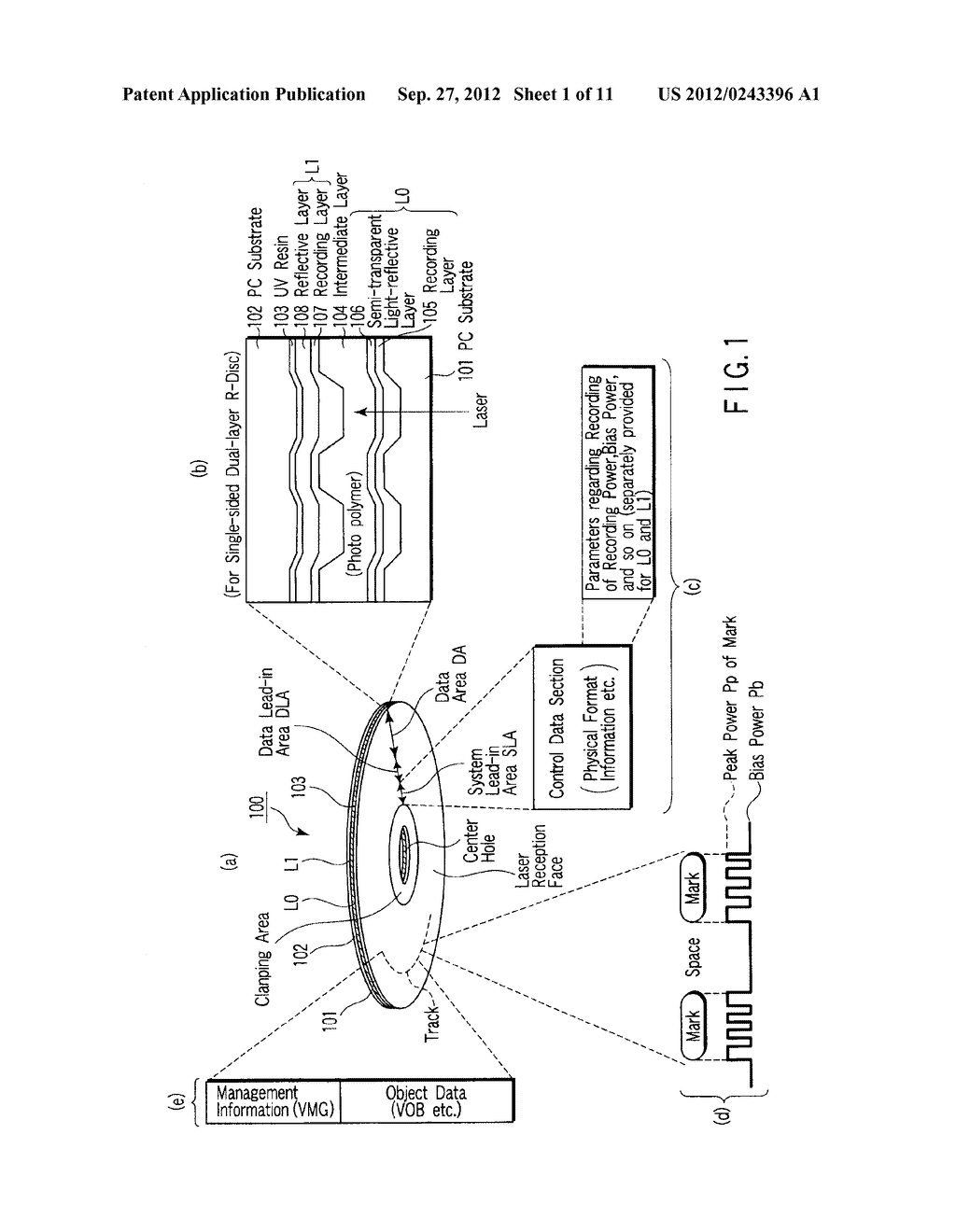 MULTI-LAYER OPTICAL DISC, INFORMATION RECORDING METHOD AND INFORMATION     REPRODUCING METHOD - diagram, schematic, and image 02