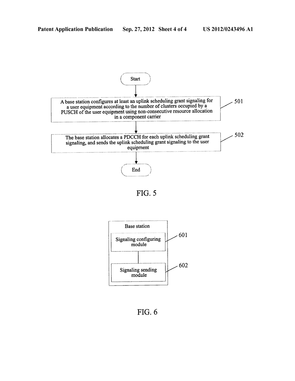 Method and Base Station for Sending Uplink Scheduling Grant Control     Signaling - diagram, schematic, and image 05