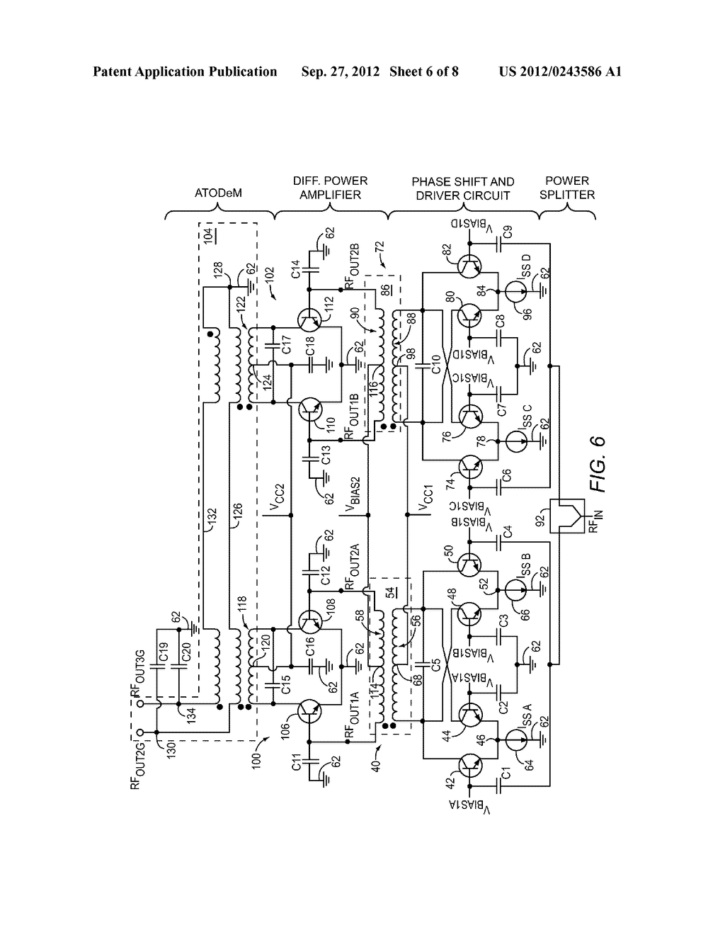 PHASE SHIFTING STAGE FOR SWITCHLESS DE-MULTIPLEXING - diagram, schematic, and image 07