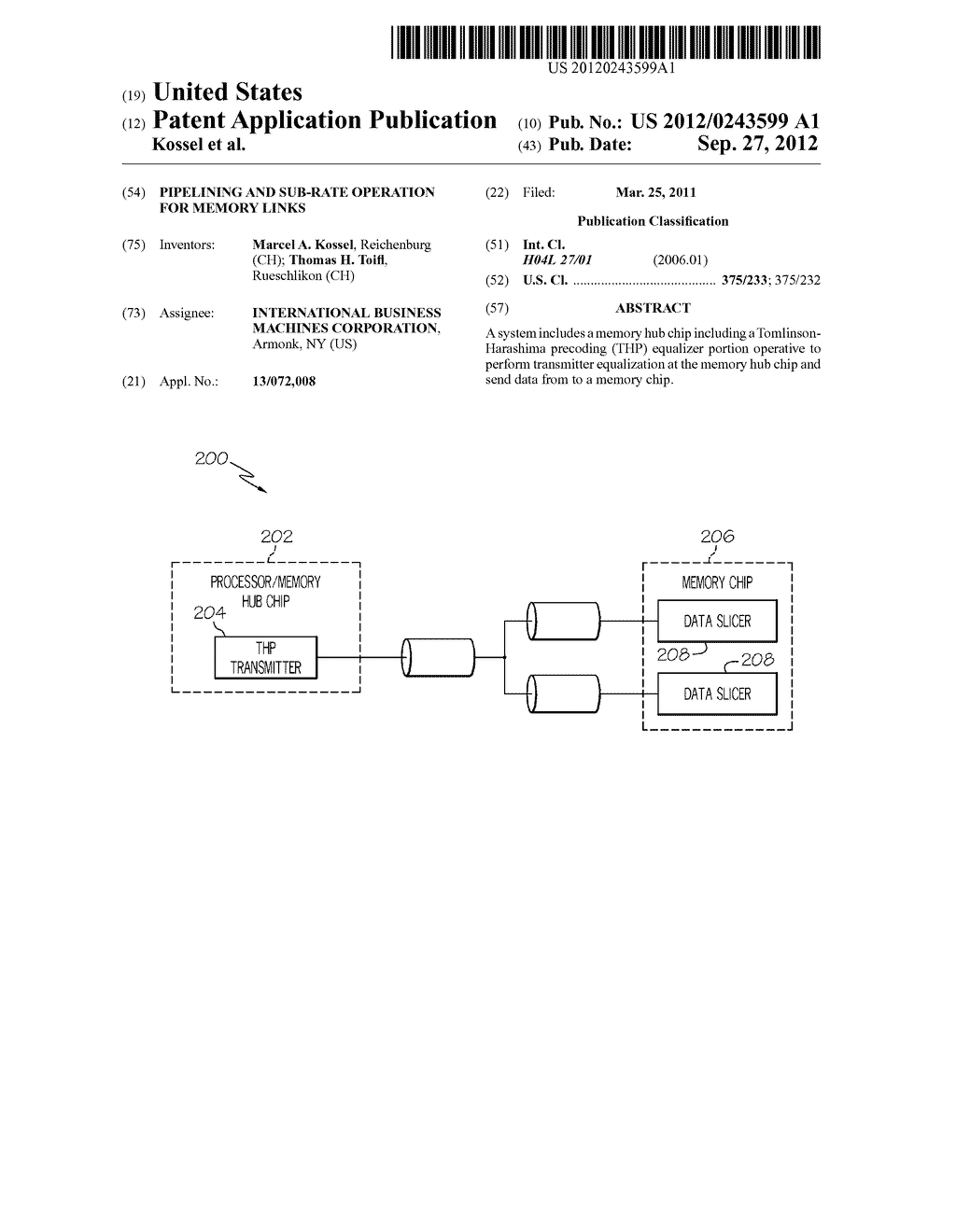 Pipelining and Sub-Rate Operation for Memory Links - diagram, schematic, and image 01