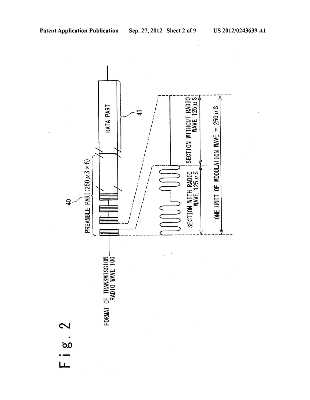 DATA COMMUNICATION DEVICE, AIR PRESSURE MONITORING SYSTEM USING THEREOF,     AND DATA COMMUNICATION METHOD - diagram, schematic, and image 03