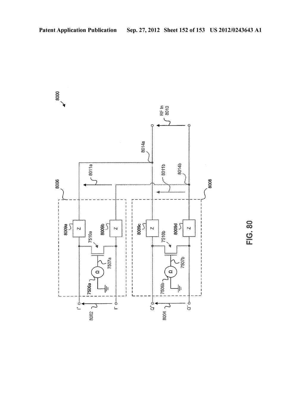 APPARATUS AND METHOD OF DIFFERENTIAL IQ FREQUENCY UP-CONVERSION - diagram, schematic, and image 153