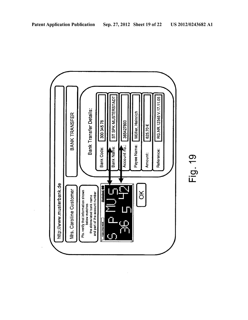 METHOD AND SYSTEM FOR TRANSMITTING DATA FROM A FIRST DATA PROCESSING     DEVICE TO A SECOND DATA PROCESSING DEVICE - diagram, schematic, and image 20