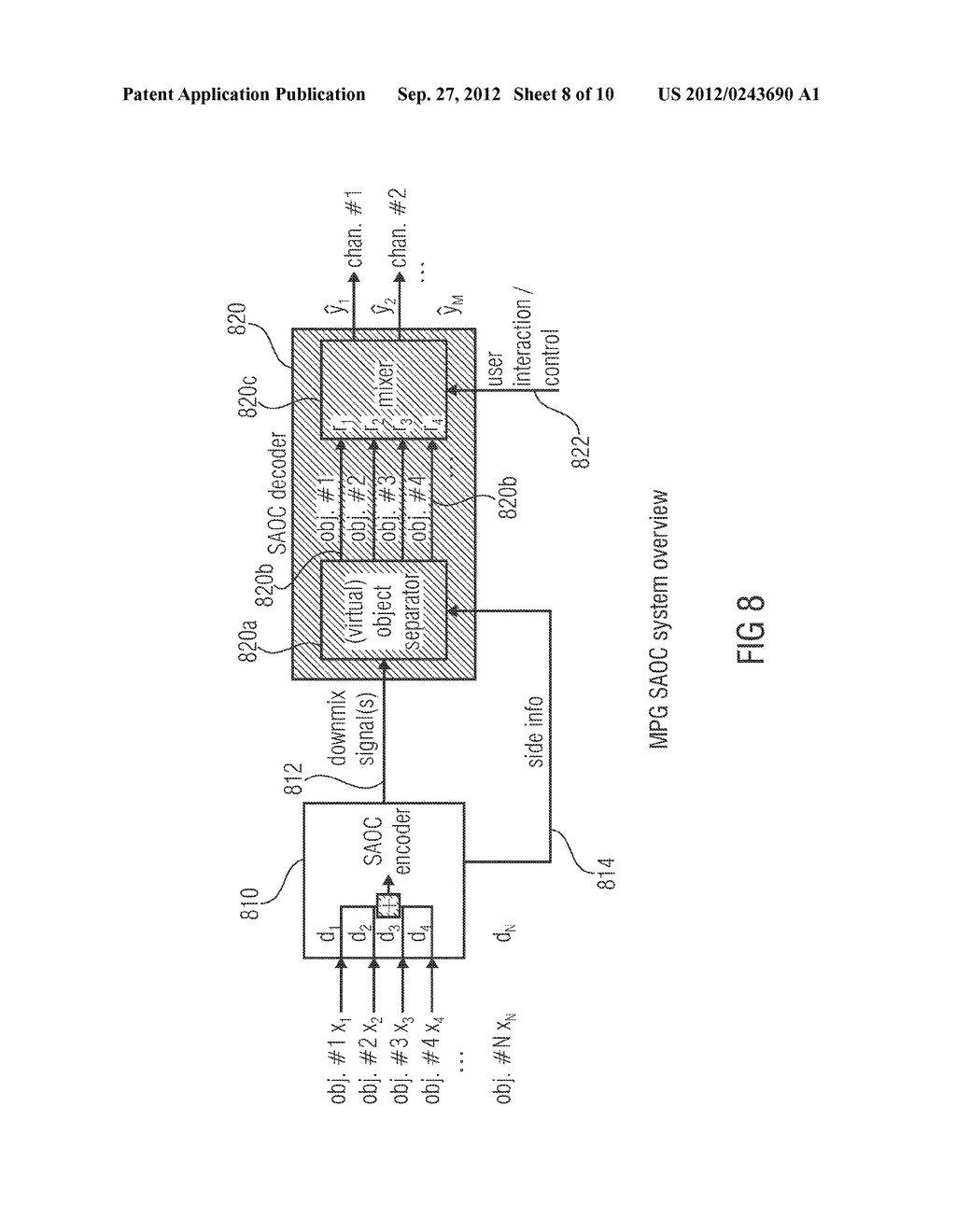 APPARATUS FOR PROVIDING AN UPMIX SIGNAL REPRESENTATION ON THE BASIS OF A     DOWNMIX SIGNAL REPRESENTATION, APPARATUS FOR PROVIDING A BITSTREAM     REPRESENTING A MULTI-CHANNEL AUDIO SIGNAL, METHODS, COMPUTER PROGRAM AND     BITSTREAM USING A DISTORTION CONTROL SIGNALING - diagram, schematic, and image 09
