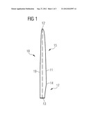 Wind turbine blade with lightning receptor and method for protecting the     surface of a wind turbine blade diagram and image