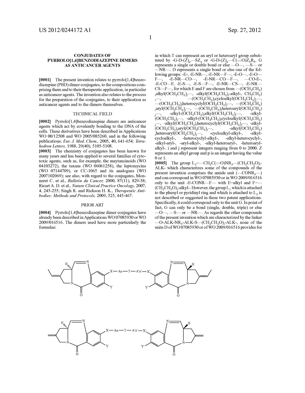 Conjudates of Pyrrolo[1,4]Benzodiazepine Dimers As Anticancer Agents - diagram, schematic, and image 06