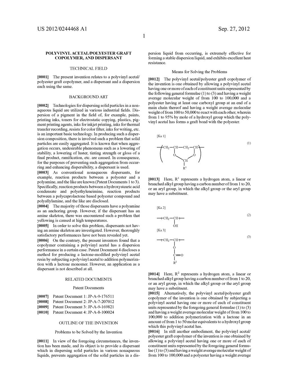 POLYVINYL ACETAL/POLYESTER GRAFT COPOLYMER, AND DISPERSANT - diagram, schematic, and image 02