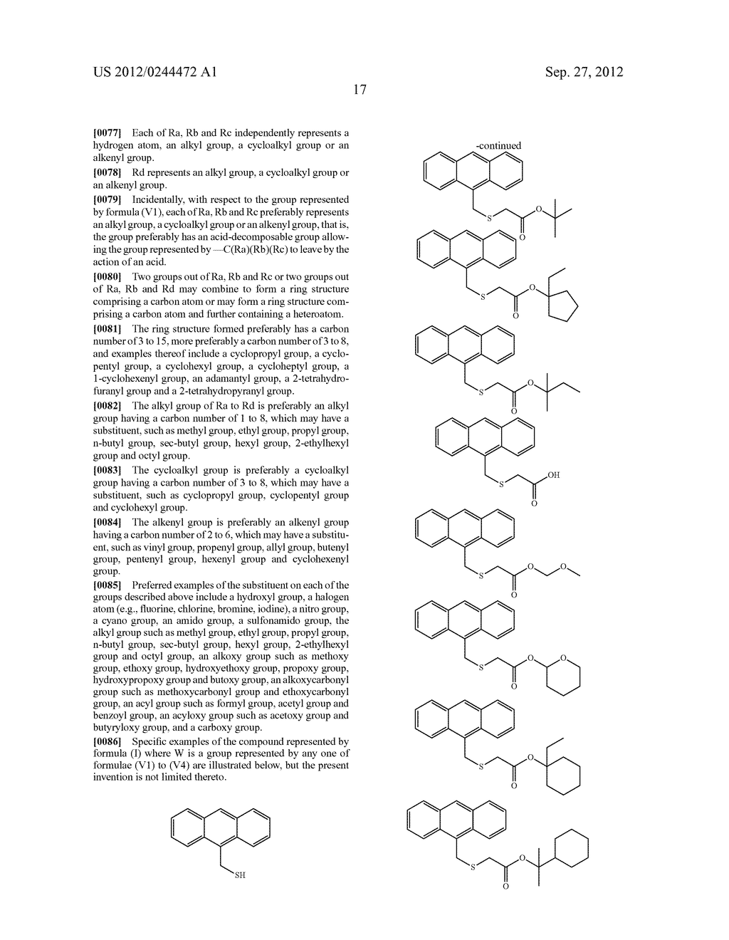 ACTINIC RAY-SENSITIVE OR RADIATION-SENSITIVE RESIN COMPOSITION, FILM     FORMED USING THE COMPOSITION AND PATTERN FORMING METHOD USING THE SAME - diagram, schematic, and image 18