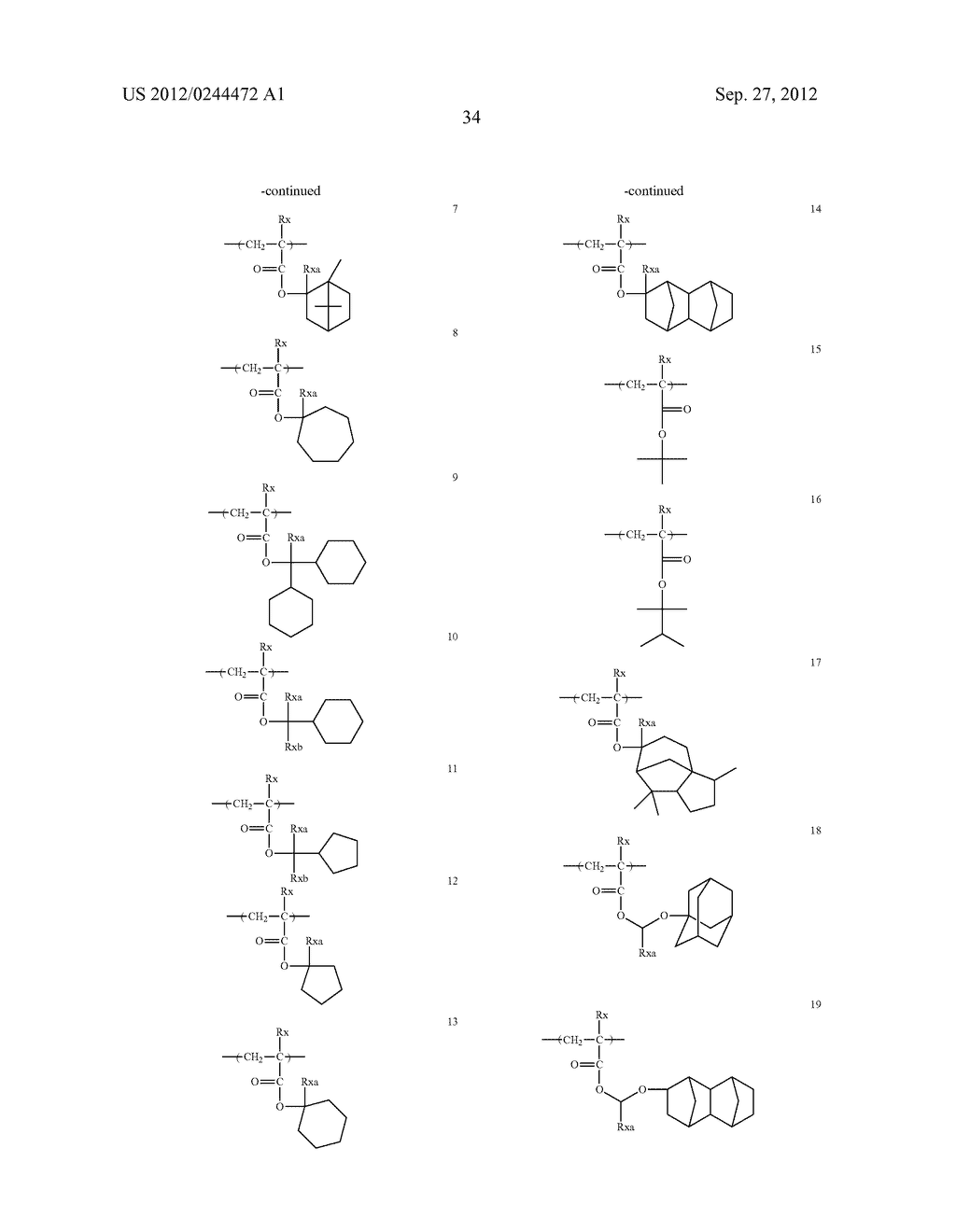 ACTINIC RAY-SENSITIVE OR RADIATION-SENSITIVE RESIN COMPOSITION, FILM     FORMED USING THE COMPOSITION AND PATTERN FORMING METHOD USING THE SAME - diagram, schematic, and image 35
