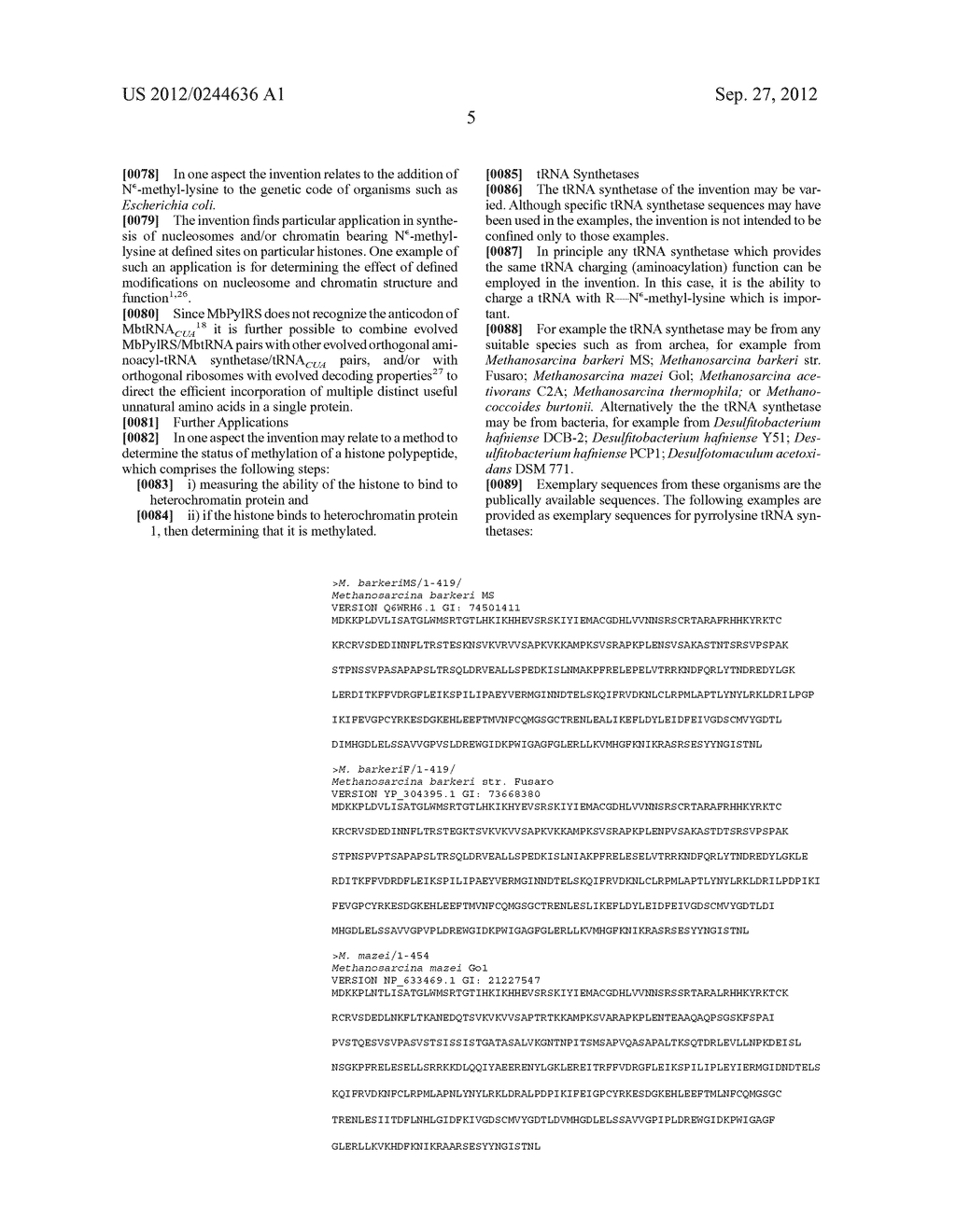 INCORPORATION OF METHYL LYSINE INTO POLYPEPTIDES - diagram, schematic, and image 17