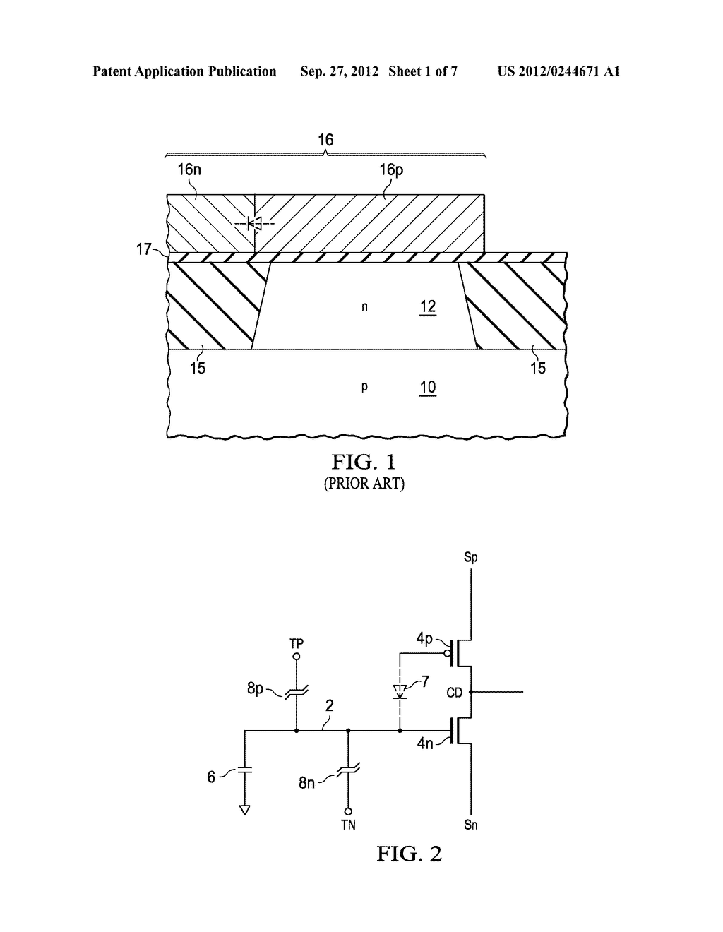 Unitary Floating-Gate Electrode with Both N-Type and P-Type Gates - diagram, schematic, and image 02