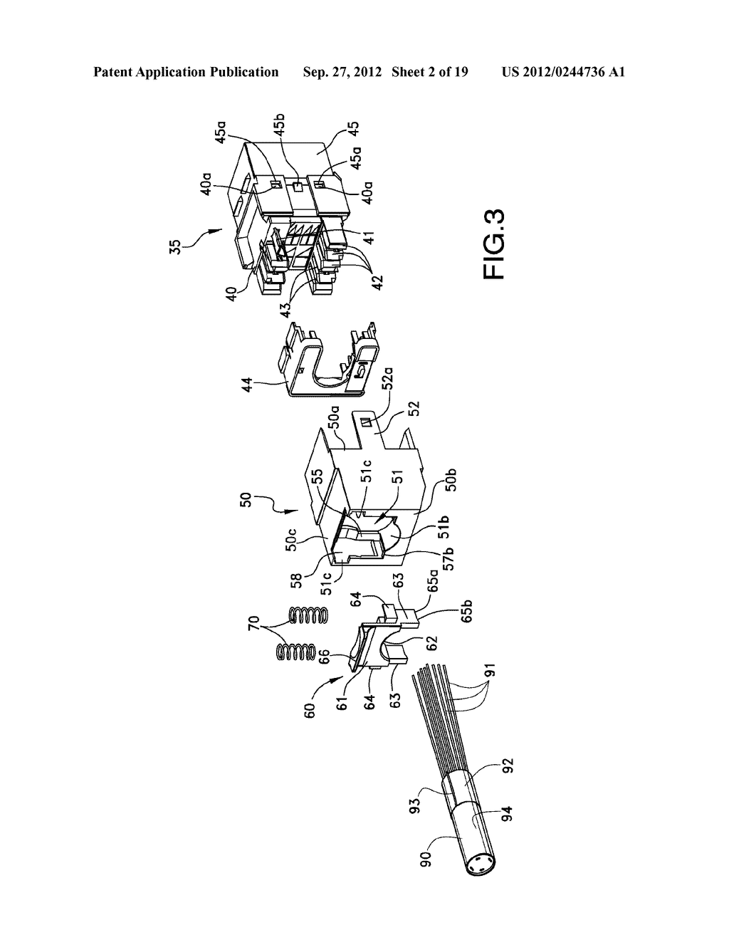 SHIELDED MODULAR JACK  ASSEMBLY - diagram, schematic, and image 03