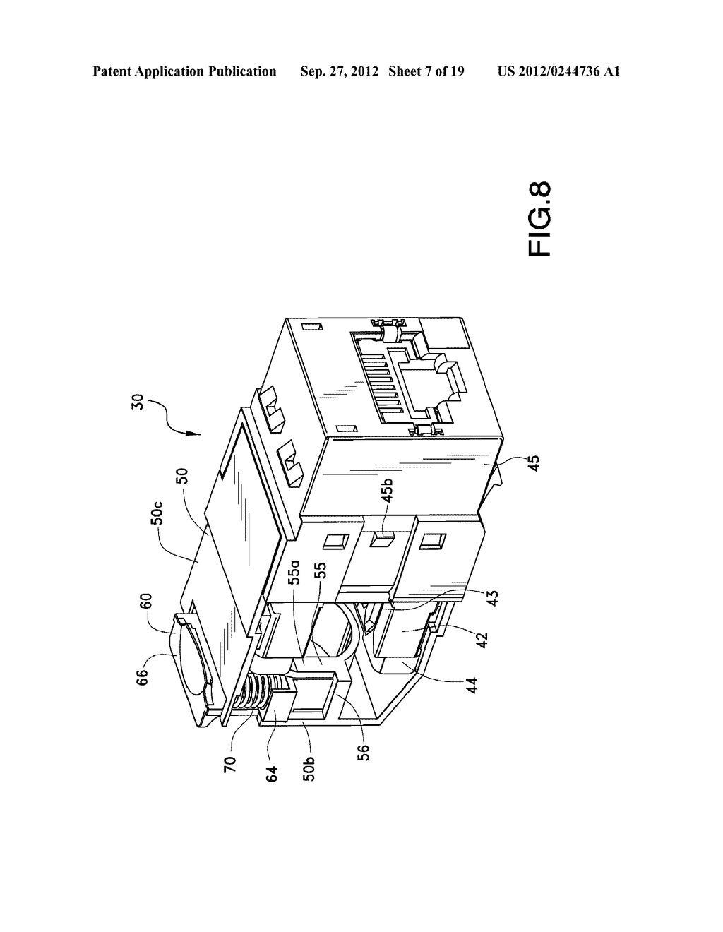 SHIELDED MODULAR JACK  ASSEMBLY - diagram, schematic, and image 08