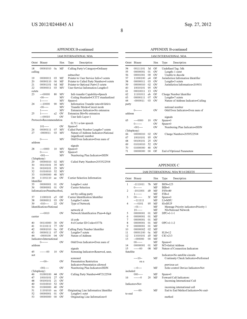 Methods, Systems, and Computer Program Products for Processing a Nature of     Address Indicator and/or Calling Party Number to Support     Telecommunication Features - diagram, schematic, and image 12