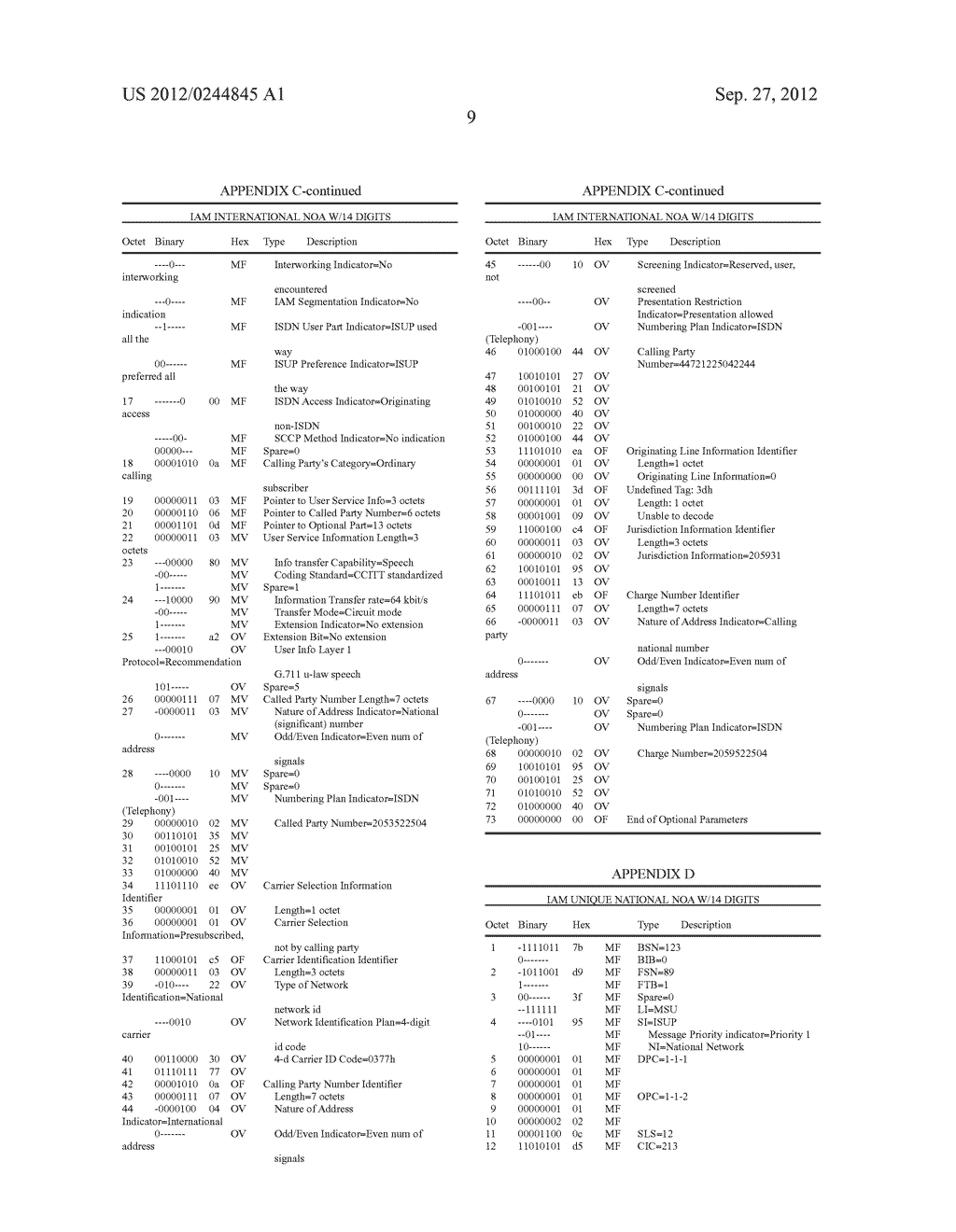 Methods, Systems, and Computer Program Products for Processing a Nature of     Address Indicator and/or Calling Party Number to Support     Telecommunication Features - diagram, schematic, and image 13