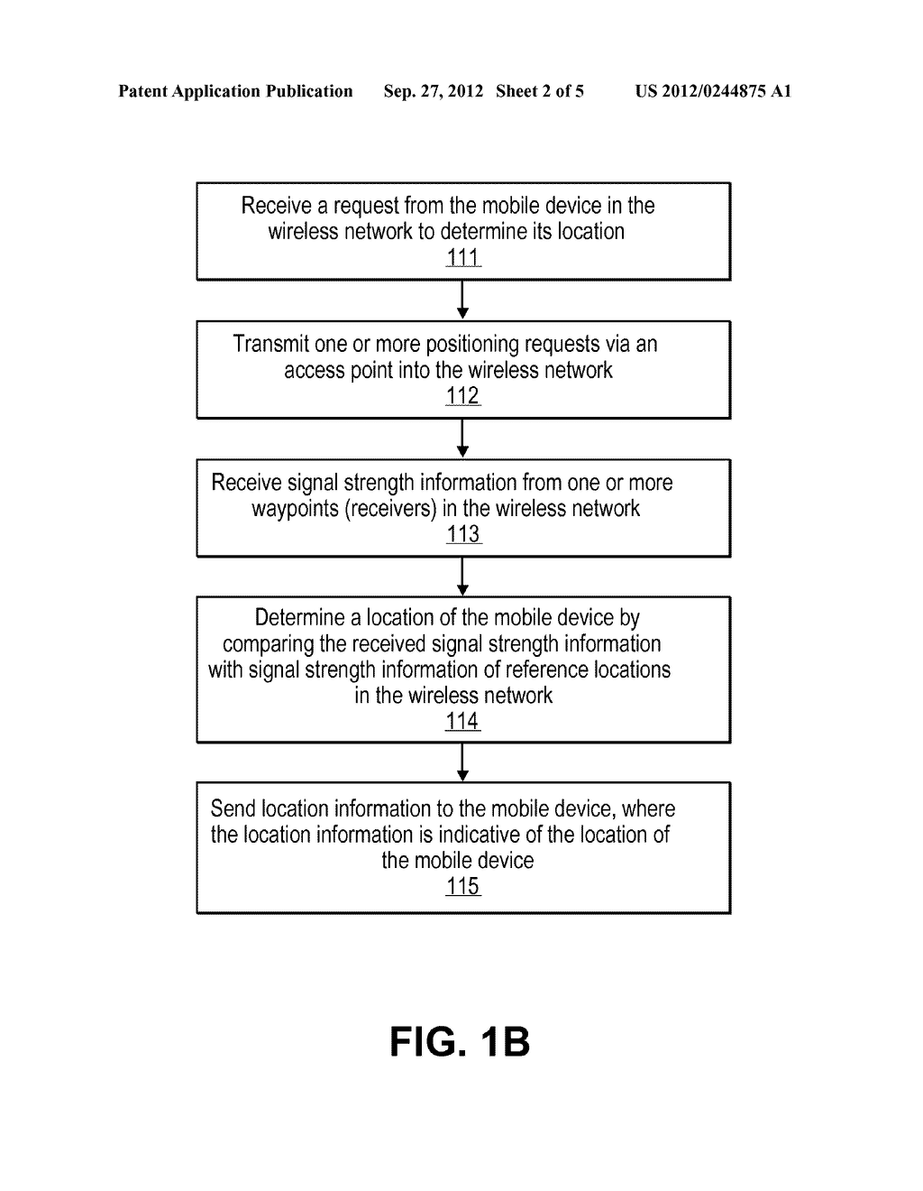 SYSTEM AND METHOD FOR DETERMINING LOCATION OF A WI-FI DEVICE WITH THE     ASSISTANCE OF FIXED RECEIVERS - diagram, schematic, and image 03