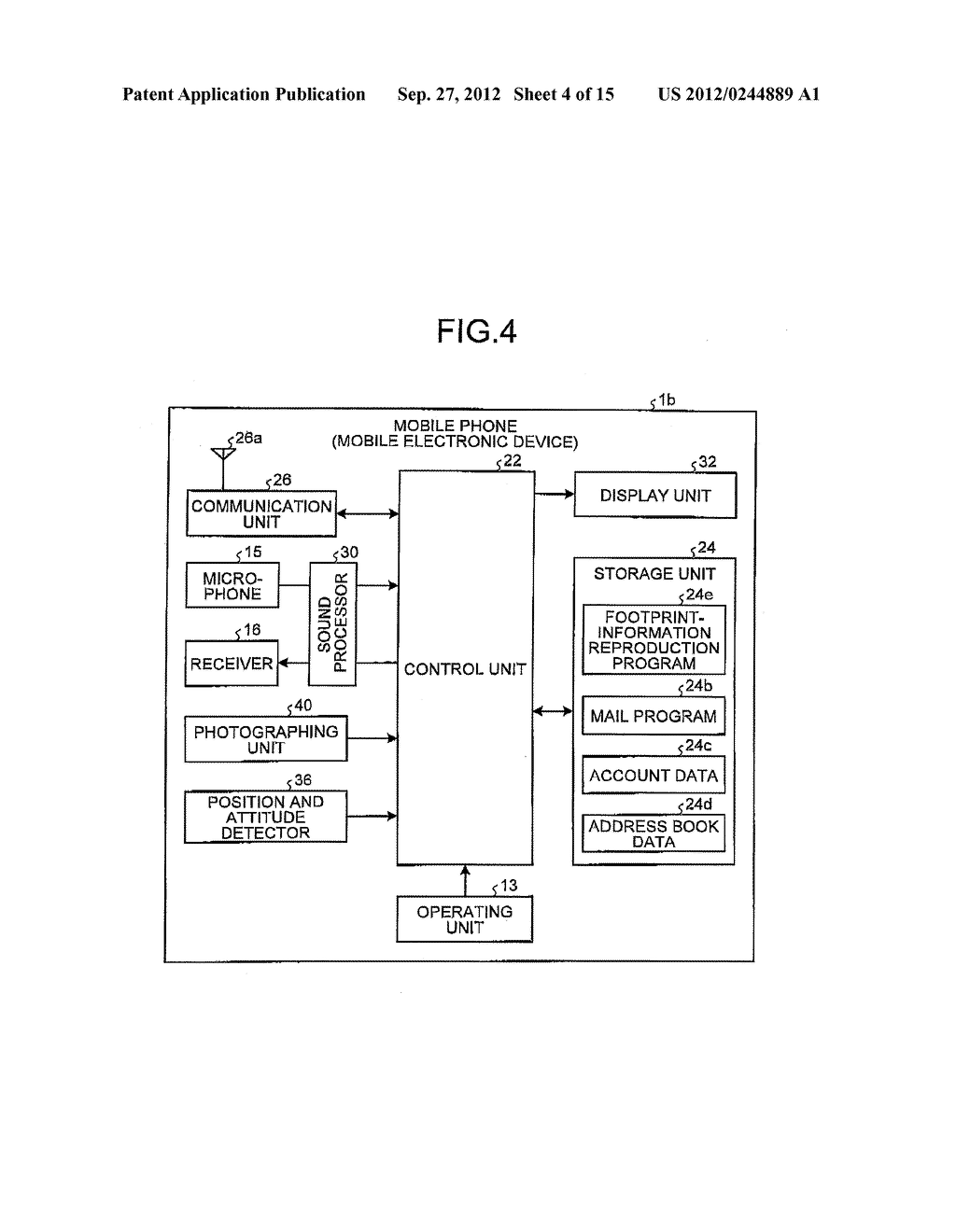 MOBILE ELECTRONIC DEVICE AND METHOD - diagram, schematic, and image 05