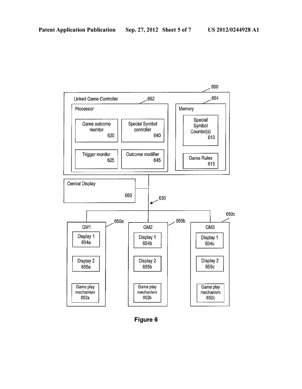 METHOD OF GAMING, A GAMING SYSTEM AND A GAME CONTROLLER - diagram, schematic, and image 06