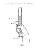 Color coded racquet grip diagram and image