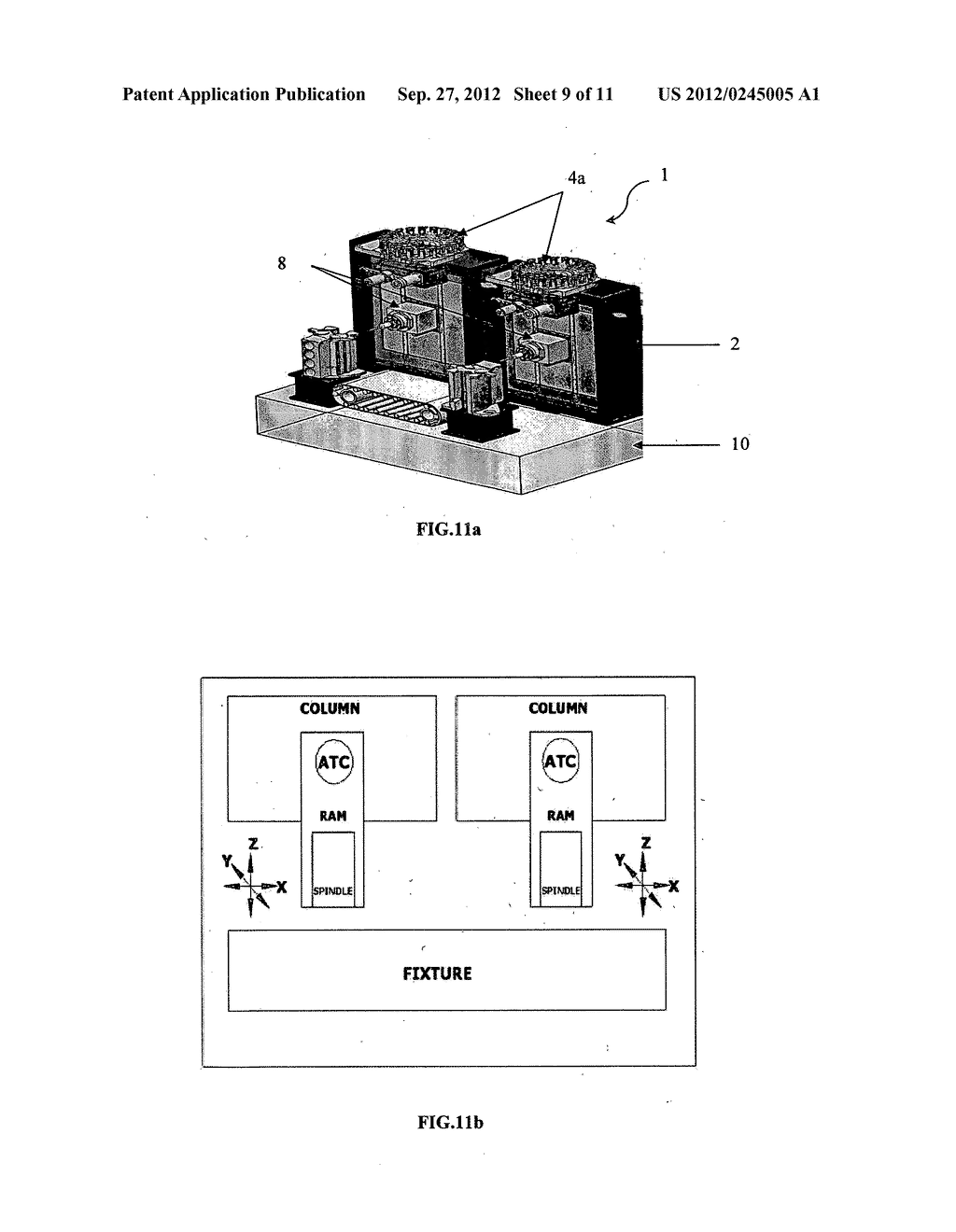 MULTI AXIS COLUMN MODULE, A METHOD OF SWAPPING TOOLS, AND A METHOD OF     ASSEMBLING - diagram, schematic, and image 10