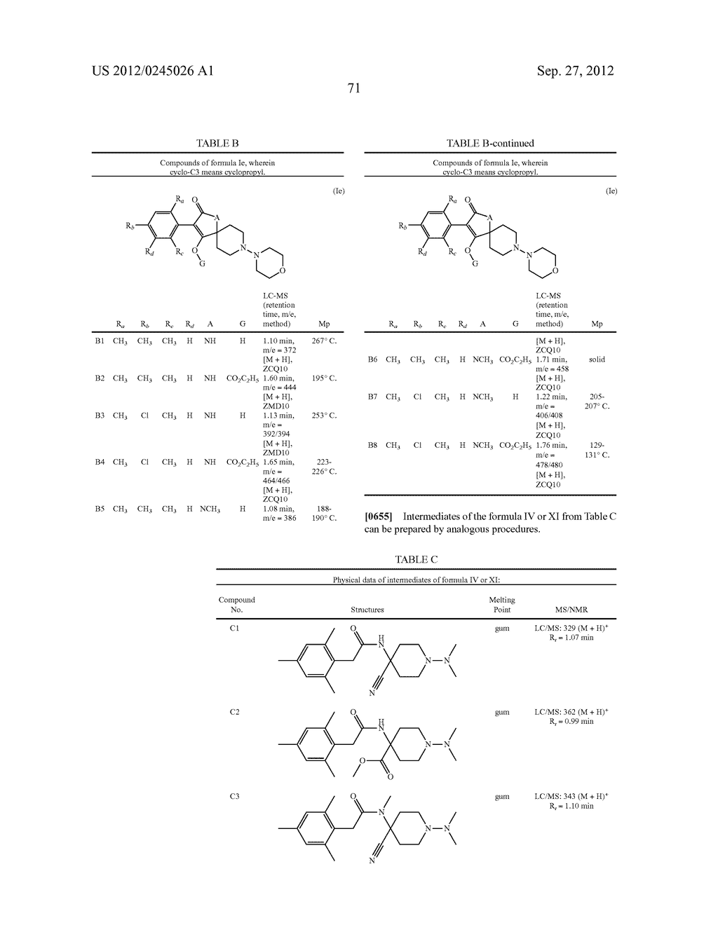 SPIRO FUSED 1-AMINO - PIPERDINE PYRROLIDINE DIONE DERIVATIVES WITH     PESTICIDAL ACTIVITY - diagram, schematic, and image 72