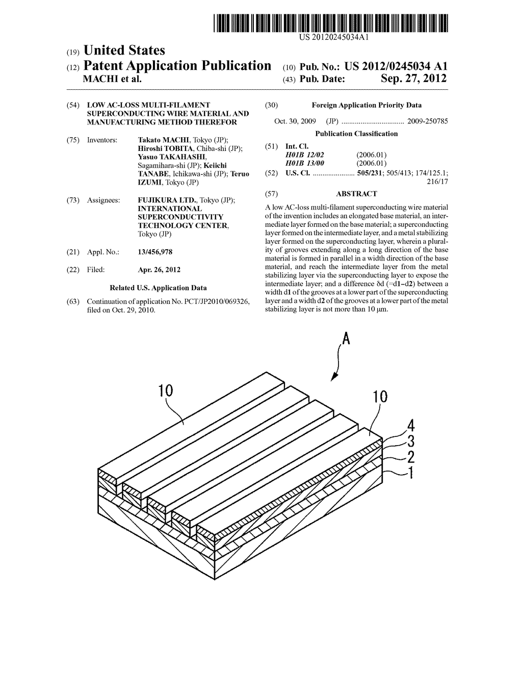 LOW AC-LOSS MULTI-FILAMENT SUPERCONDUCTING WIRE MATERIAL AND MANUFACTURING     METHOD THEREFOR - diagram, schematic, and image 01