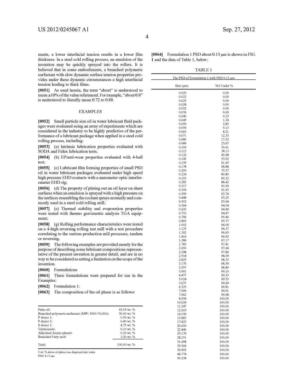 SMALL PARTICLE SIZE OIL IN WATER LUBRICANT FLUID - diagram, schematic, and image 15