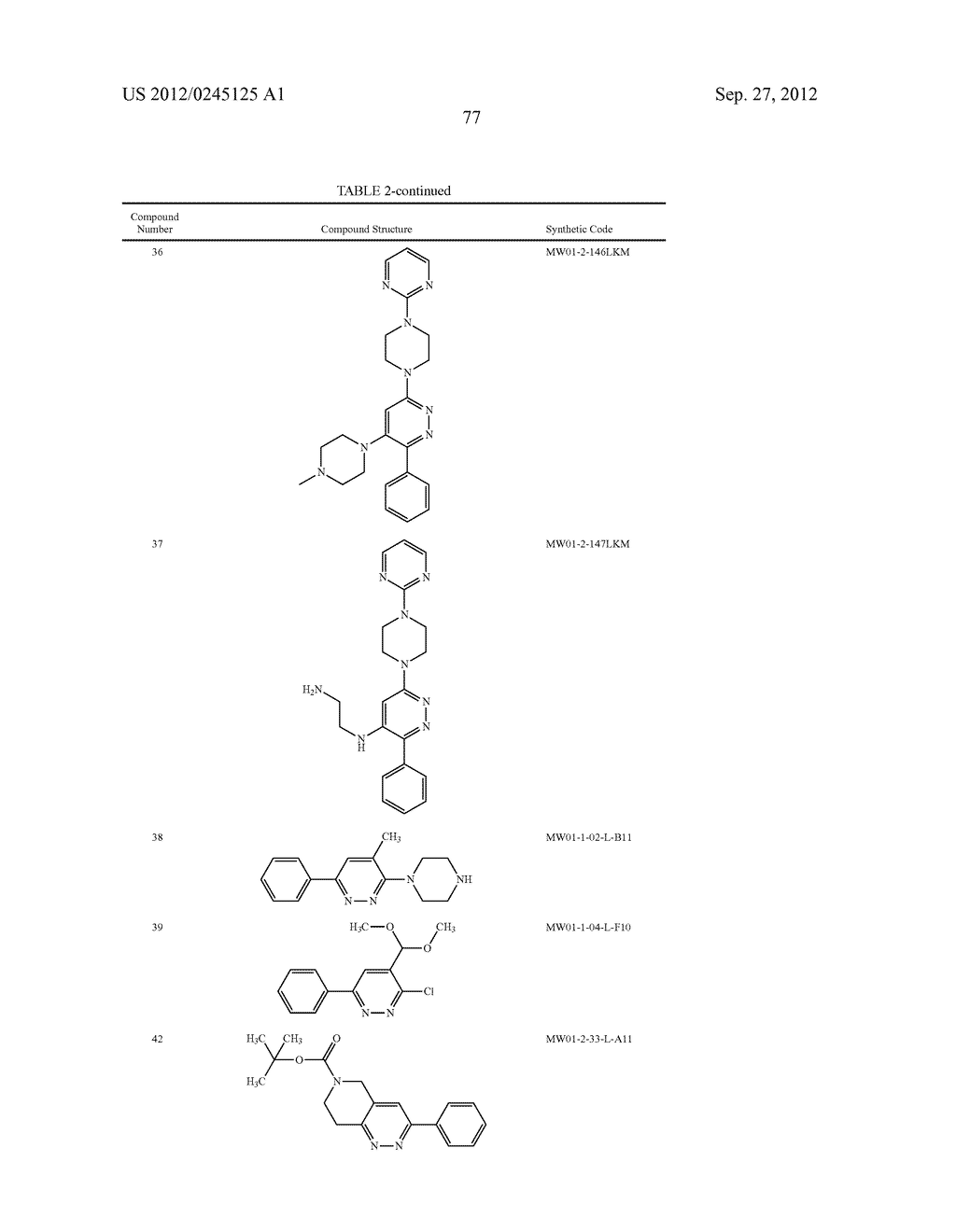PYRIDAZINE COMPOUNDS, COMPOSITIONS AND METHODS - diagram, schematic, and image 124