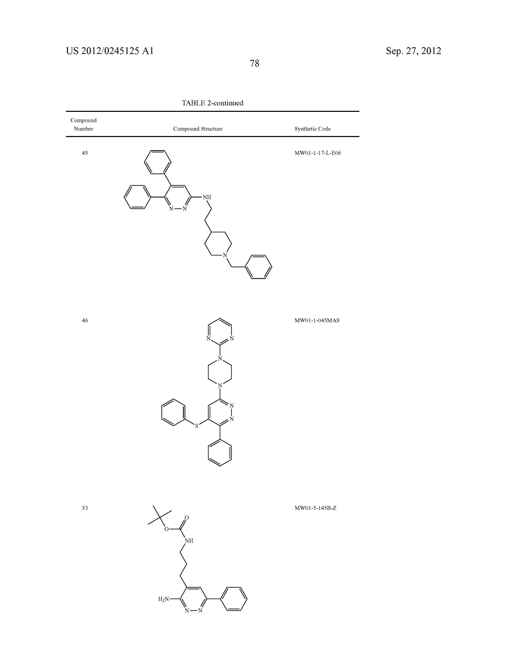 PYRIDAZINE COMPOUNDS, COMPOSITIONS AND METHODS - diagram, schematic, and image 125