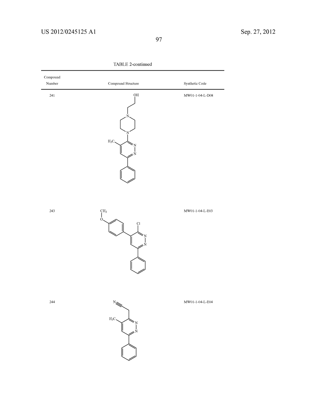 PYRIDAZINE COMPOUNDS, COMPOSITIONS AND METHODS - diagram, schematic, and image 144