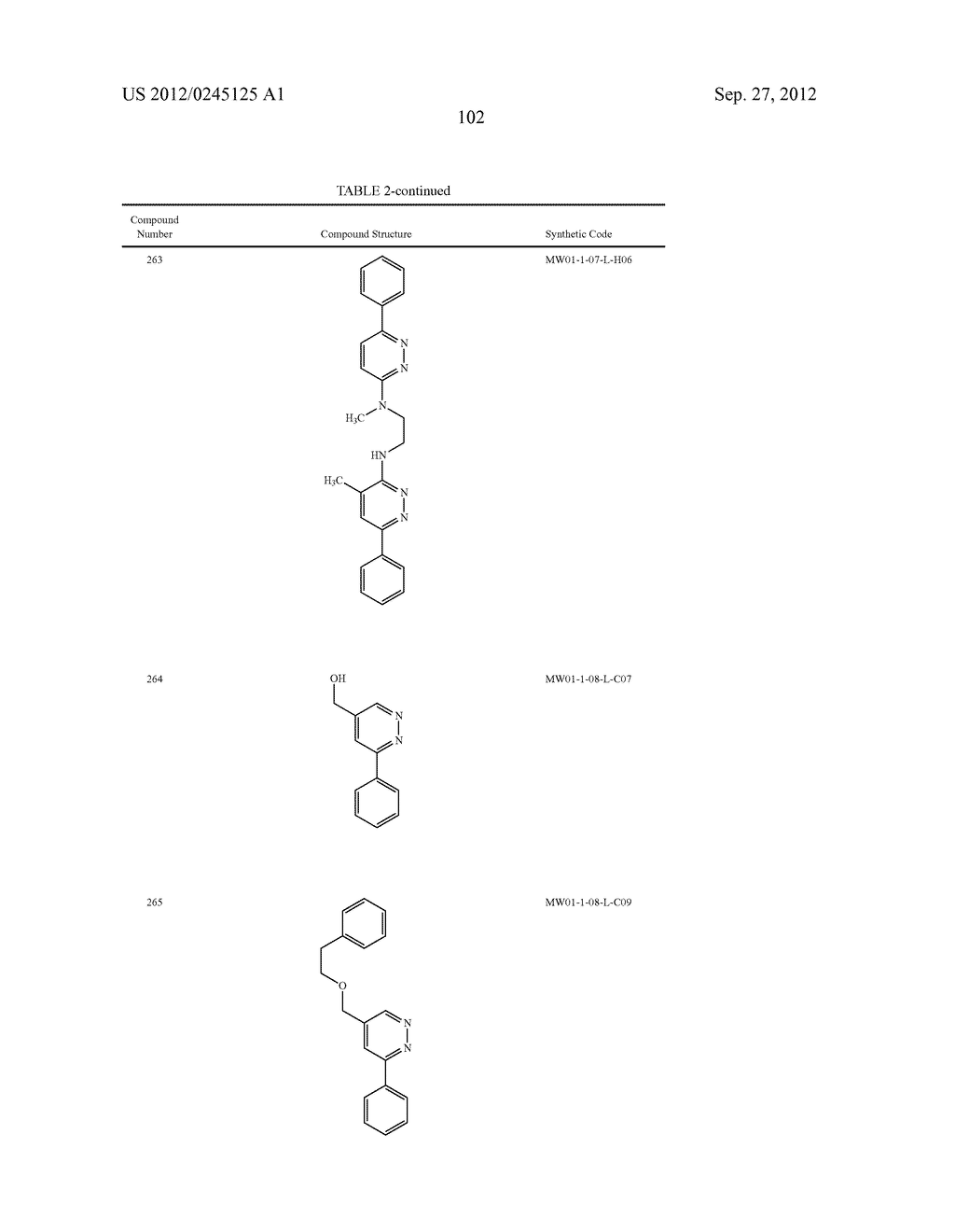 PYRIDAZINE COMPOUNDS, COMPOSITIONS AND METHODS - diagram, schematic, and image 149