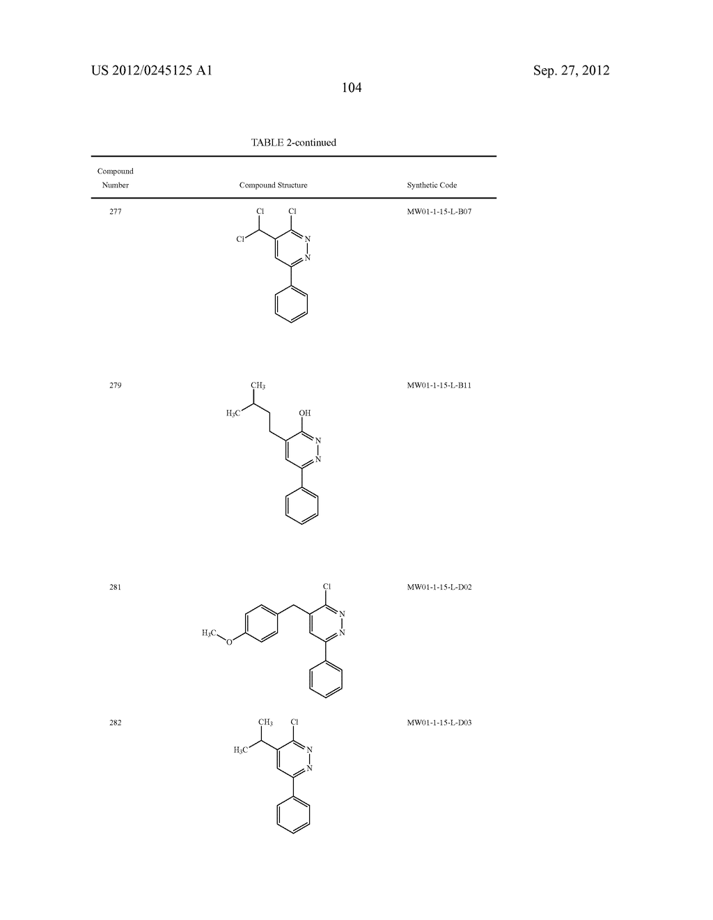 PYRIDAZINE COMPOUNDS, COMPOSITIONS AND METHODS - diagram, schematic, and image 151