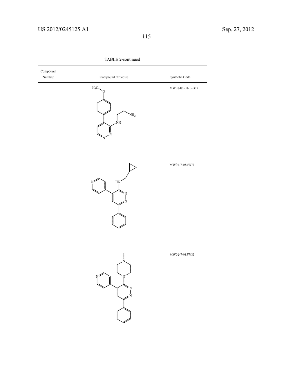 PYRIDAZINE COMPOUNDS, COMPOSITIONS AND METHODS - diagram, schematic, and image 162