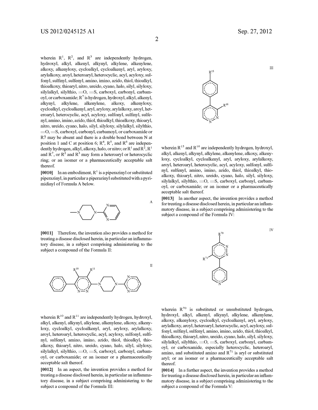 PYRIDAZINE COMPOUNDS, COMPOSITIONS AND METHODS - diagram, schematic, and image 49